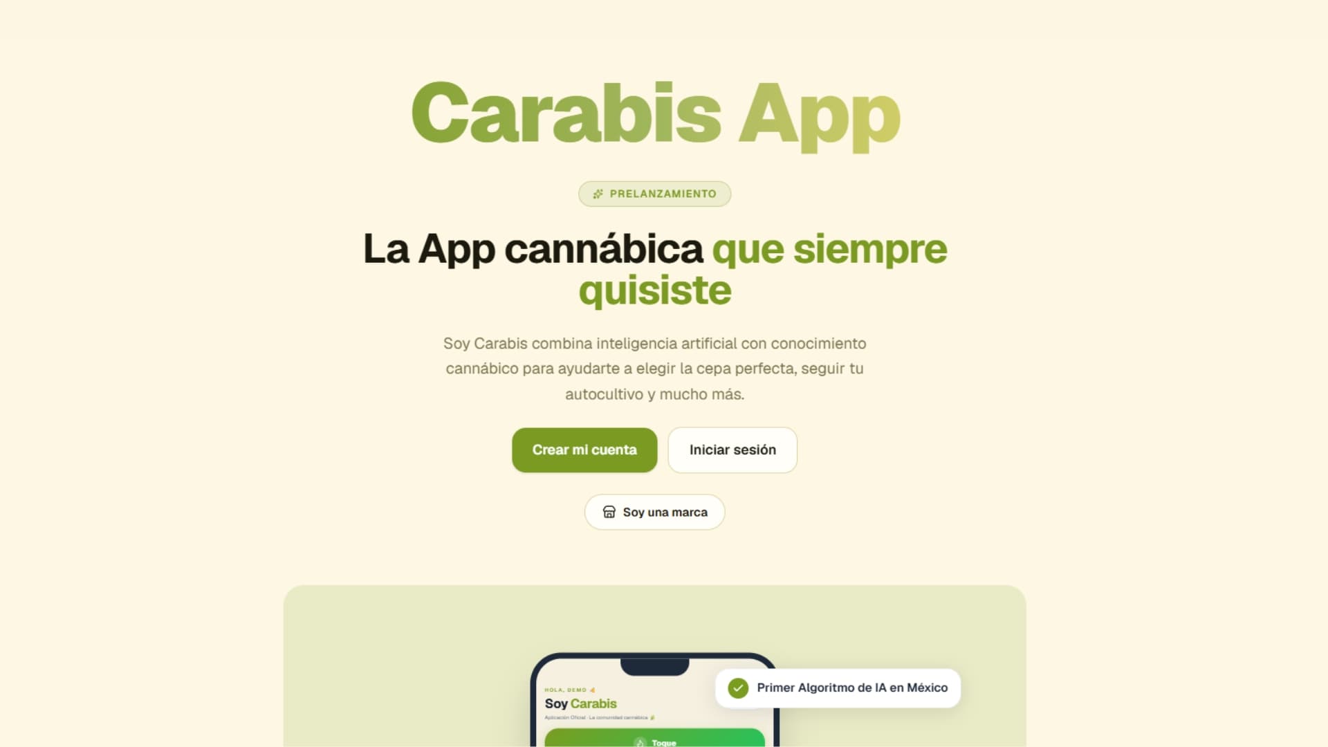 Vista de CarabisApp